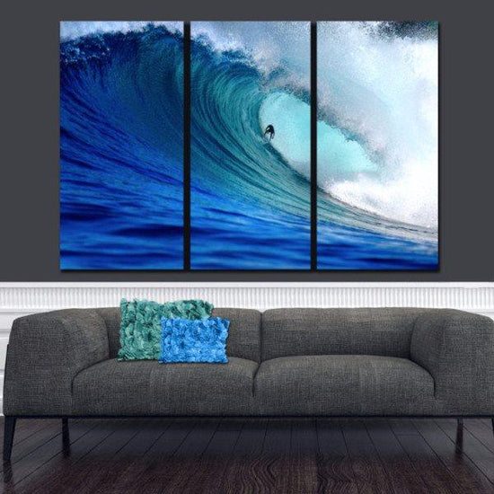 Surfing Wall Art - Canvas Wall Art - HolyCowCanvas