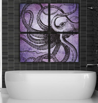 Octopus Wall Art on Canvas - Canvas Wall Art - HolyCowCanvas