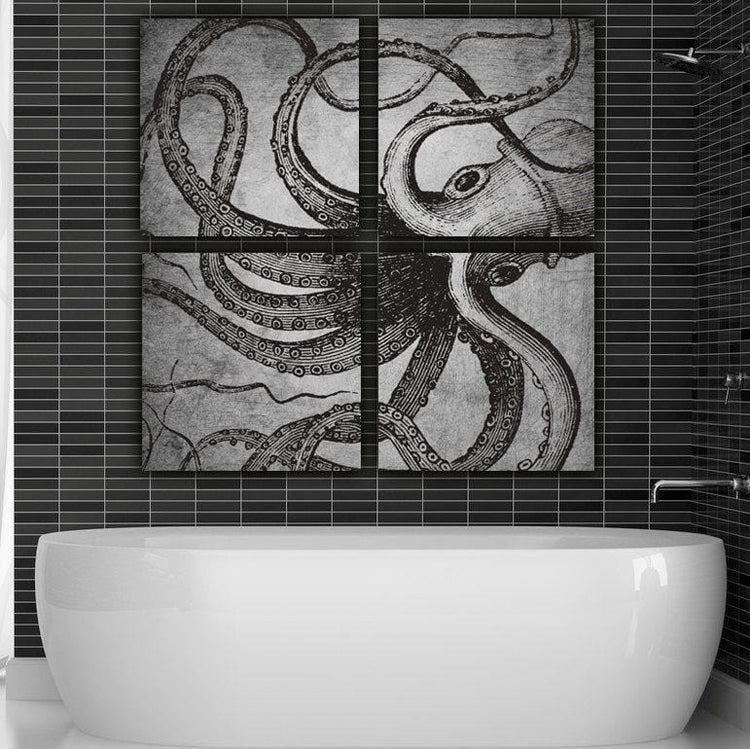 Octopus Wall Art on Canvas - Canvas Wall Art - HolyCowCanvas