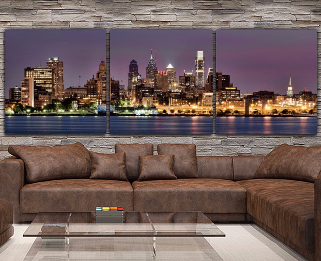 Philadelphia Skyline Wall Art - Canvas Wall Art - HolyCowCanvas