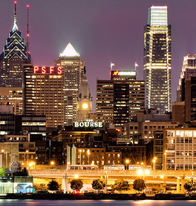 Philadelphia Skyline Wall Art - Canvas Wall Art - HolyCowCanvas