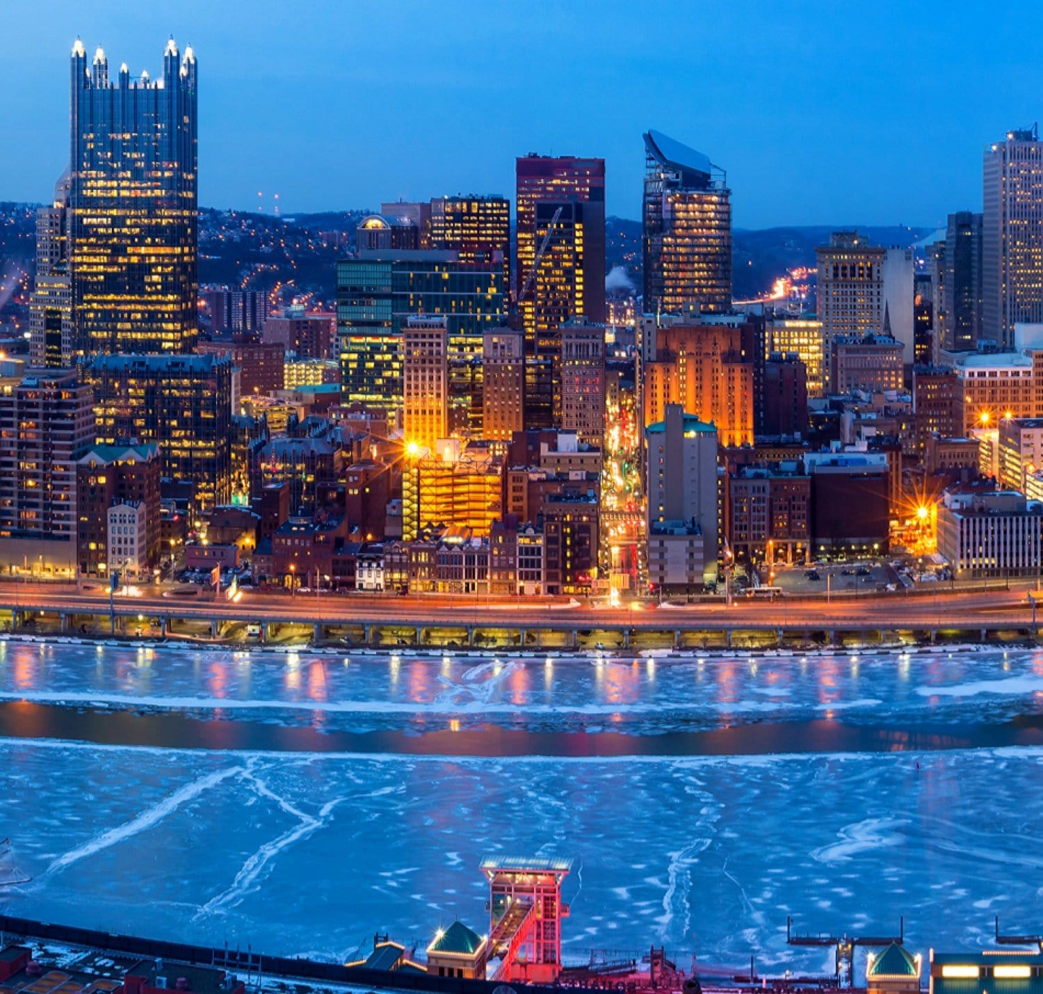 Pittsburgh Skyline Canvas Wall Art - Canvas Wall Art - HolyCowCanvas