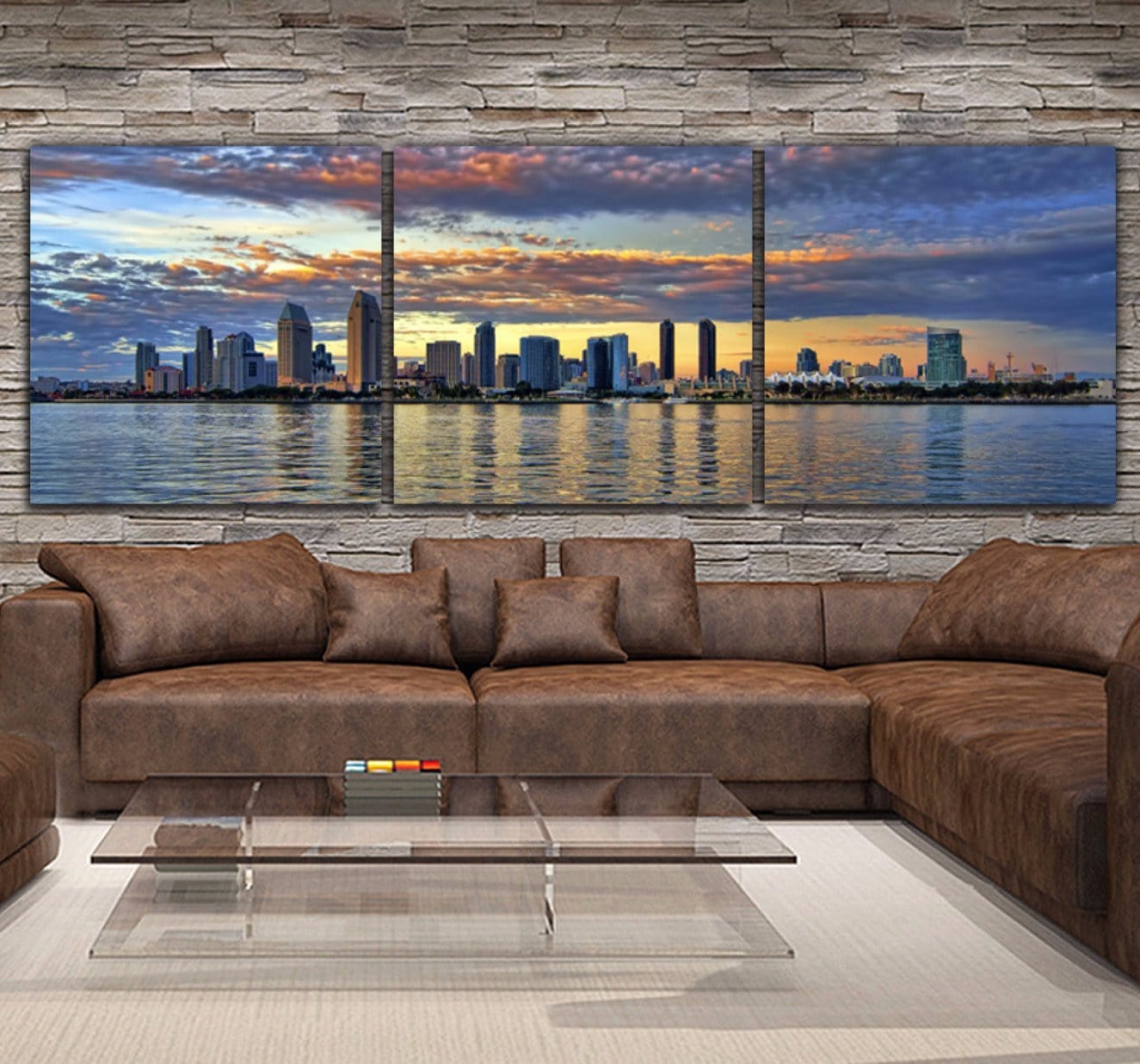 San Diego Skyline Canvas Wall Art - Canvas Wall Art - HolyCowCanvas