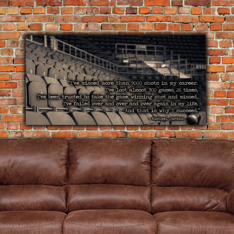 Vintage Basketball Fieldhouse on Canvas - Canvas Wall Art - HolyCowCanvas