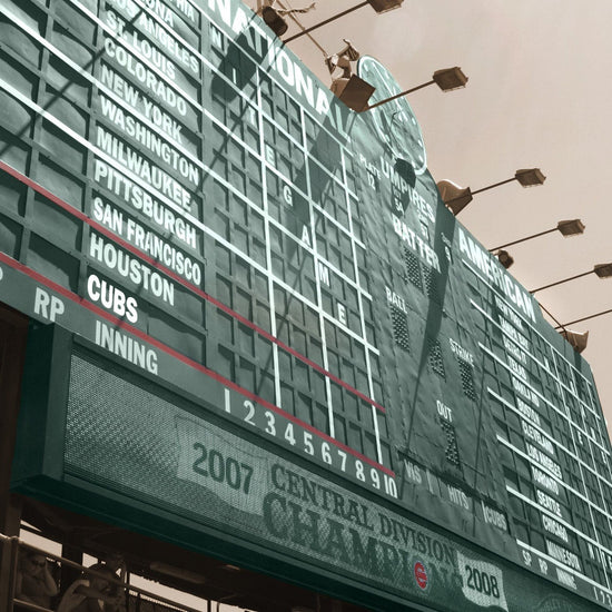 Wrigley Field Scoreboard Canvas Wall Art - Canvas Wall Art - HolyCowCanvas